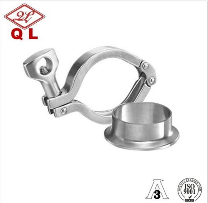 Sanitary Stainless Steel Pipe Fitting Double Pin Clamp