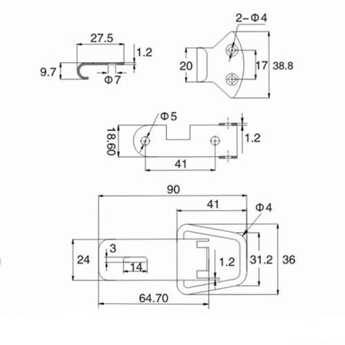 SS304 Toggle Clip Without Lock