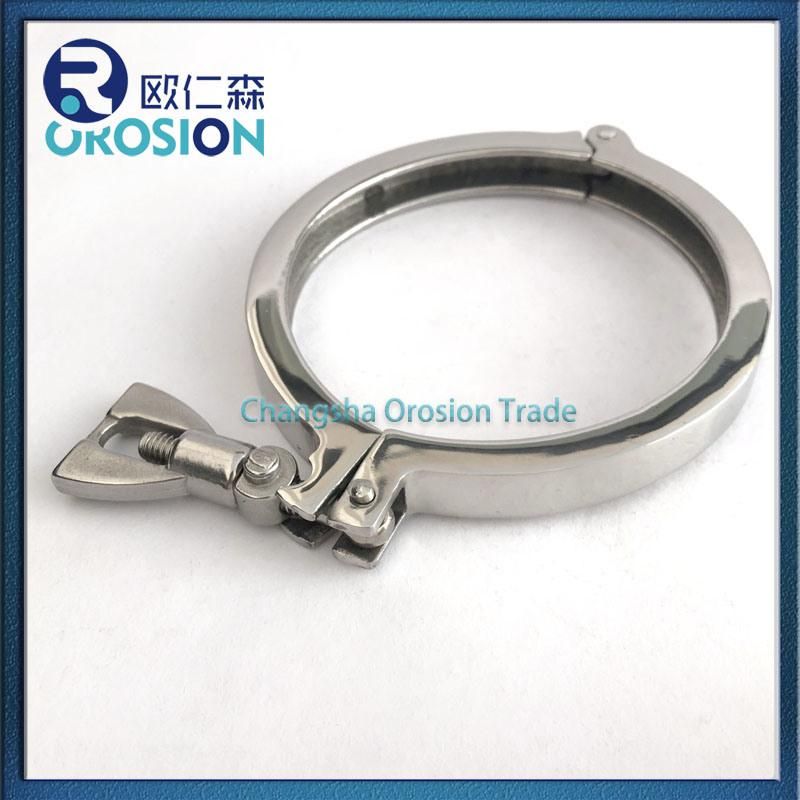 Sanitary Stainless Steel Mirror Polish Clamp for Food