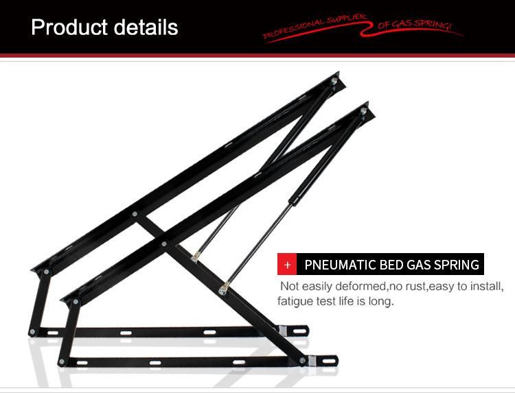 Steel Metal Gas Spring Gas Lift with Brackets for Bed