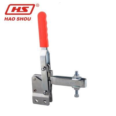 HS-13412 Haoshou Manual Vertical Handle Type Straight Base Toggle Clamp