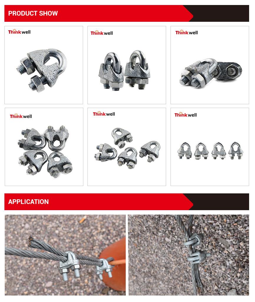 Wholesale Galvanized DIN741 Wire Rope Clips