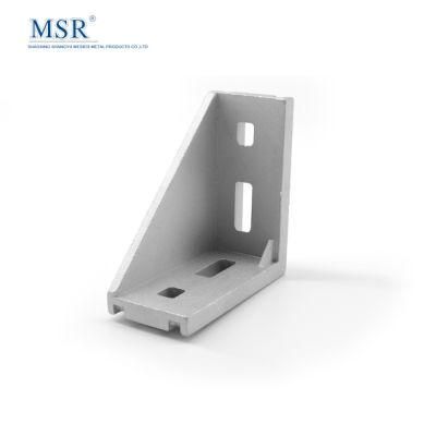 Good Quality 4590e T Slot L Shape Type 90 Degree Aluminum Profile Accessories Inside Corner Connector Bracket