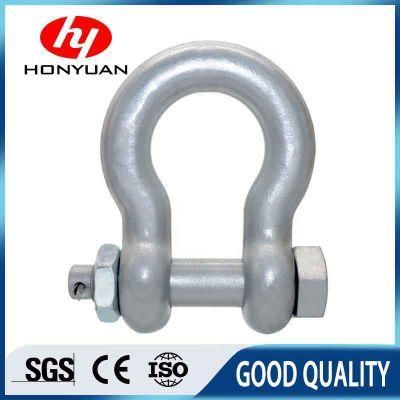 G2130 Steel Screw Pin Bow Shackle of Us Type