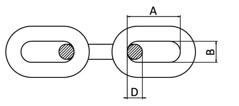 G43 High Tensile Welded Medium Link Chain