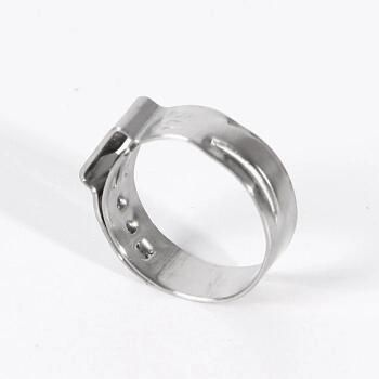 Factory Manufacture Stainless Steel 304 316ss Single Ear Stepless Hose Clamp