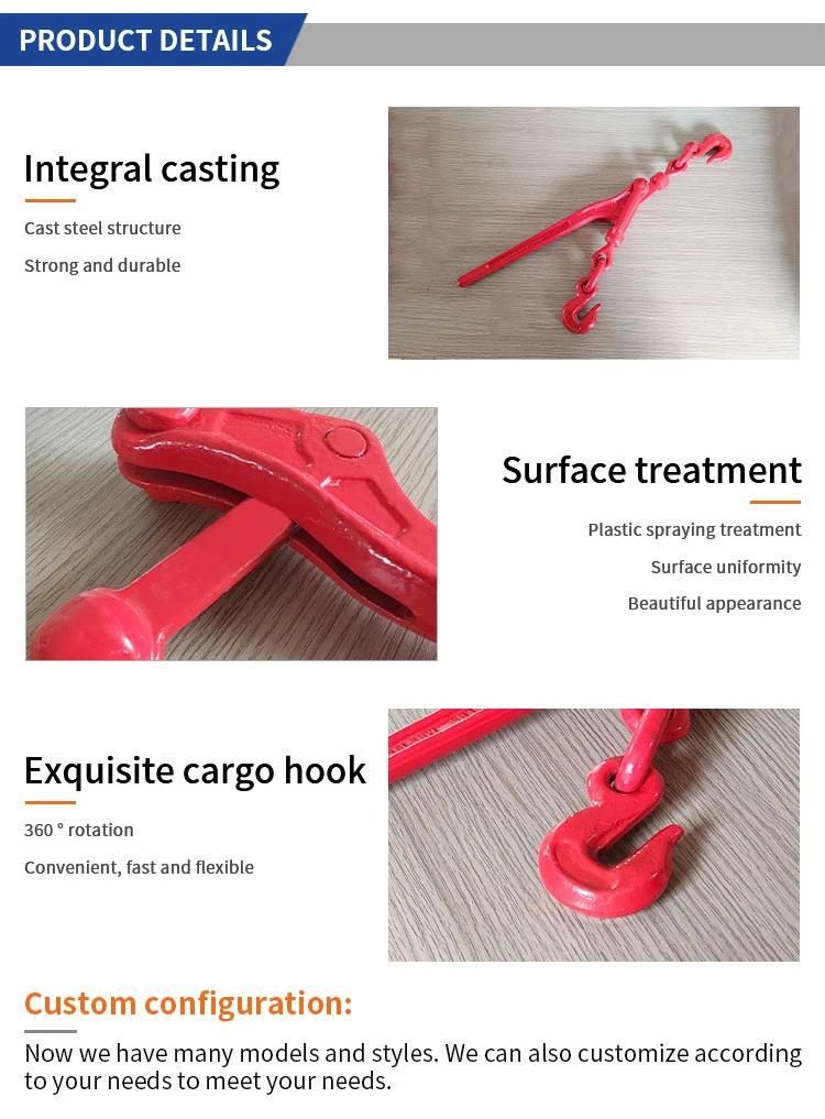 Red Spray Paint Alloy Steel Drop Forged Lever Type Load Binder