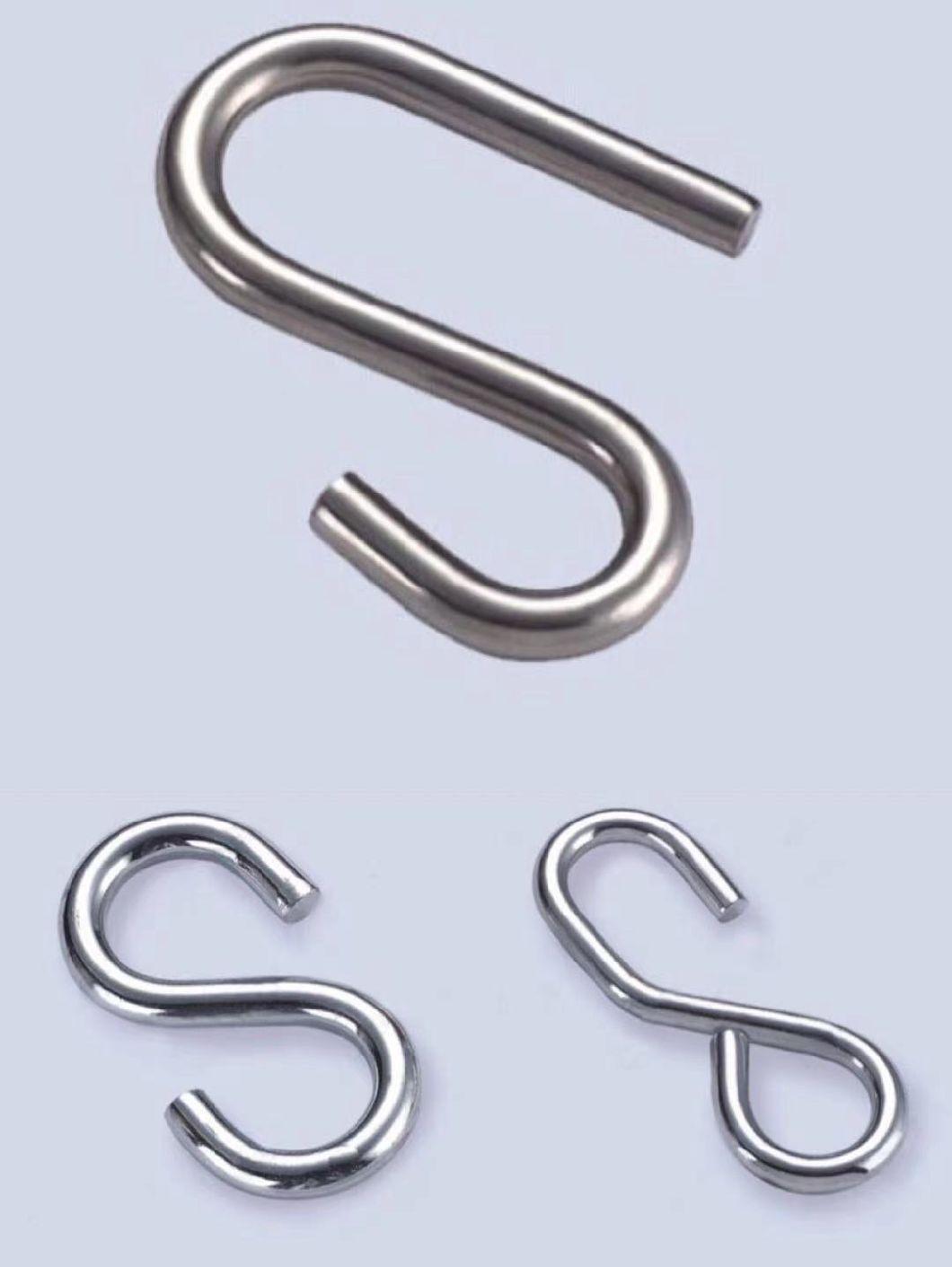 High Quality Durable Stainless Steel "S" Hook AISI 316&304