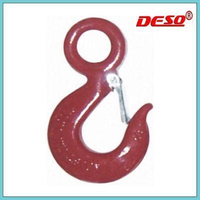 G80 Alloy Steel Eye Hoist Hook with Latch