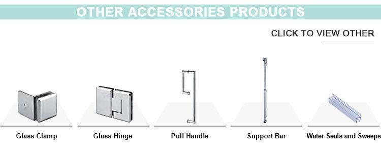 135 Degree Fixed Stainless Steel Shower Enclosure Glass Clamp