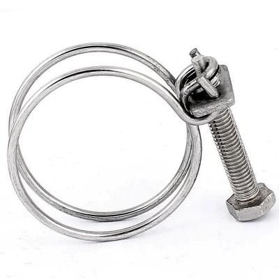 Quick Release Stainless Steel Double Wire Hose Clamp Wire Spring Hose Clamps