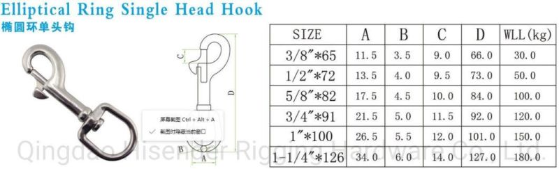 Spring Snap Hook Stainless Steel Material