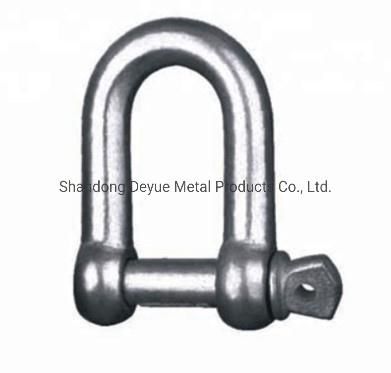Stainless Steel 304 316 JIS Type Dee Shackle Rigging Hardware Fittings D Shackle with Collar Pin