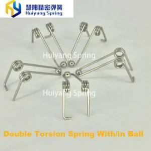Double Torsion Spring with/in Ball Customized Experienced Design Harden Steel Double Torsion Spring