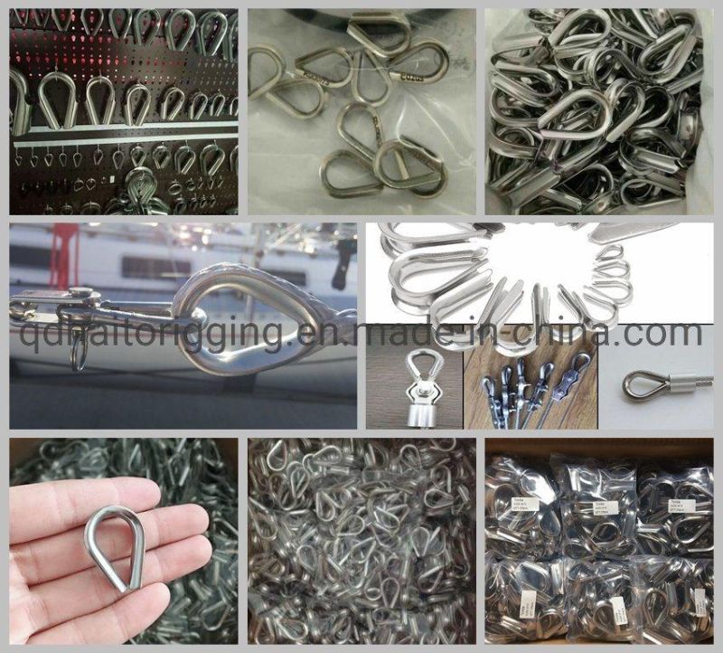 Stainless Steel 304/316 Thimble for Rigging Hardware From Chinese Supplier