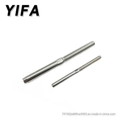 Stainless Steel Wire Rope Swage Stud With Nut Turnbuckle