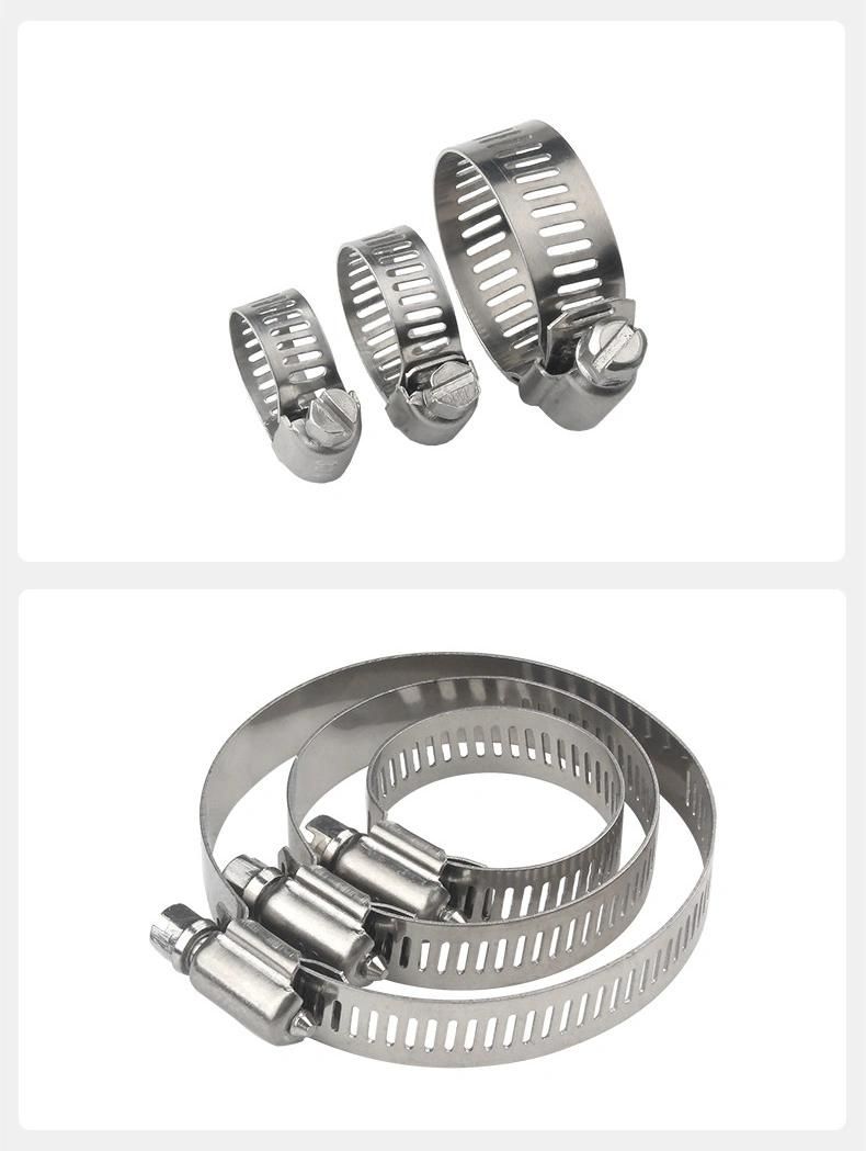 304 316 Stainless Steel Throat Hoop Water Pipe Duct Clamp