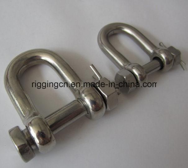 Customized Special Size Long D Shackle in Ss 316