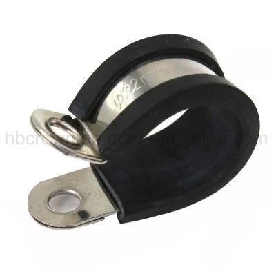 High Quality 15mm Bandwidth P-Clips Rubber Lined Pipe Hose Clamp