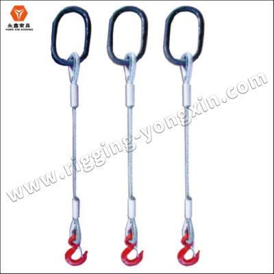 Durable Steel Wire Rope Assembly Wire Rope Sling End with Loops or Metal Terminals