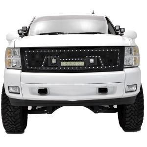 05-07 Ford Super Duty Black Mesh Billet Grille