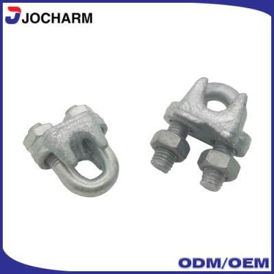 Galvanised Steel Wire Rope Grips Commercial Bolt Grip Fixing
