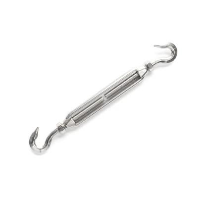 High Polished Stainless Steel Open Valve Body Turnbuckle Chain Turnbuckle Shackle Hook Clamp Rigging