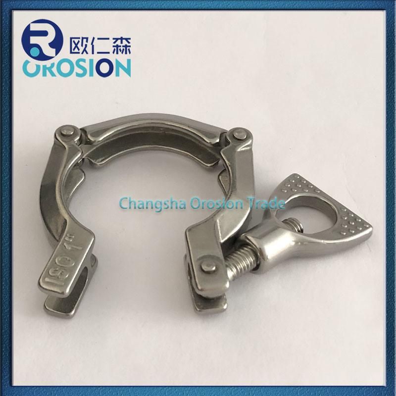 SS304 Stainless Steel Sanitary Tri-Clamps Double Pin