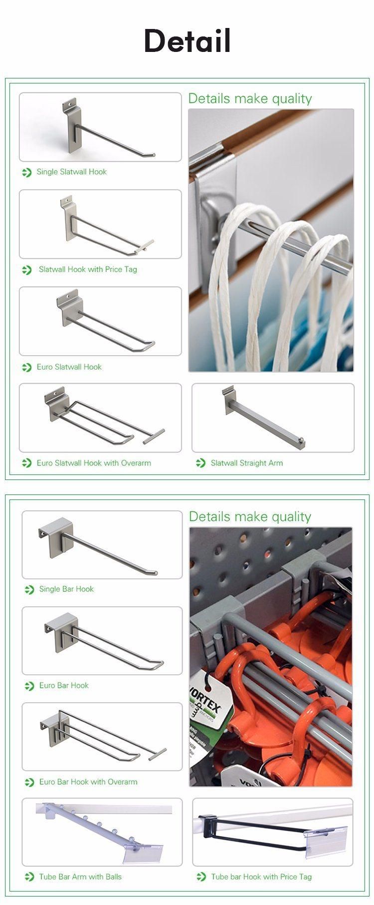 Slat Wall Panel Board Display Double Hook