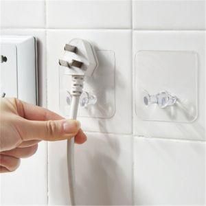 Kitchen Bedroom PVC Clear Umbrella Plug Storage Wall Hanger Hooks