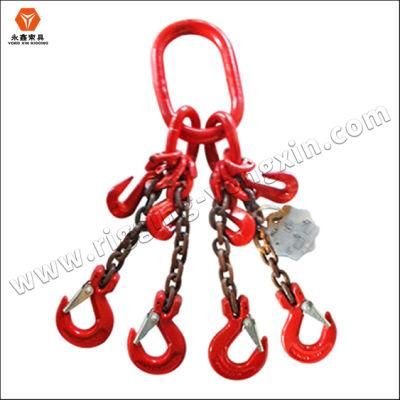 Gl608 Chain V Bridle Tow Chain Long Shank J Hook Chain Bridle