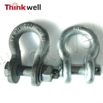 Forged Hot DIP Galvanized Electric Bow Shackle