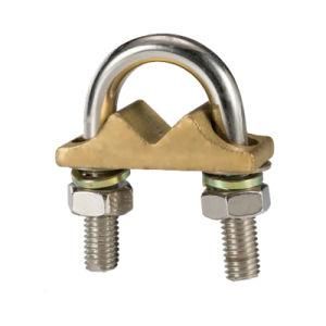 Heavy Duty Ground Brass U Bolt Rod Clamp