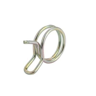 Spring Band Double Wire Hose Clamps Metal Spring Clamp