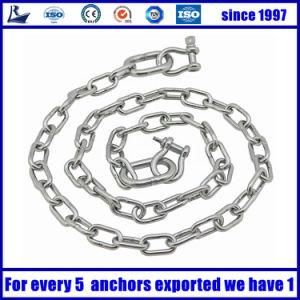 Marine 316 Stainless Steel Mirror Polished Boat Anchor Chain for Yacht