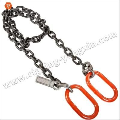 OEM 1 Leg 2 3 Limbs 4 Legs Sling 5 Ton 8mm G80 Red Choker Crane Webbing Oil Drum Master Link Chain Slings for Lifting