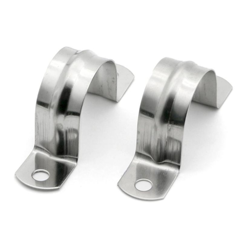 U-Type Stainless Steel Hose Clamp Semicircle Pipe Clamp Tube Clips Water Pipe Fasteners