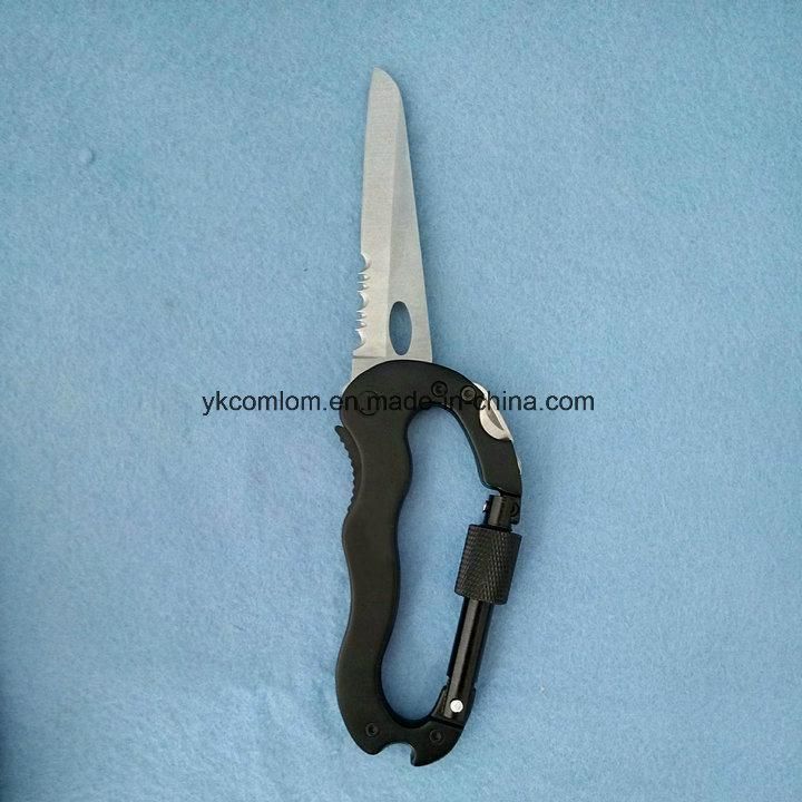CL2E-CZN003 Comlom Survival Multi Function Carabiner with Knife / Screwdriver