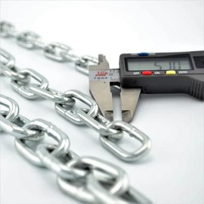 Iron DIN766 Short Galvanized Steel Link Chain