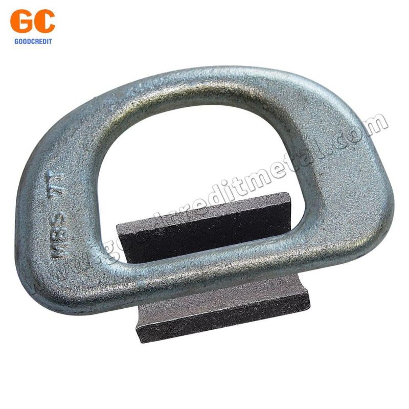 Factory Black Carbon Steel Drop Forged Lashing D Ring with Clip