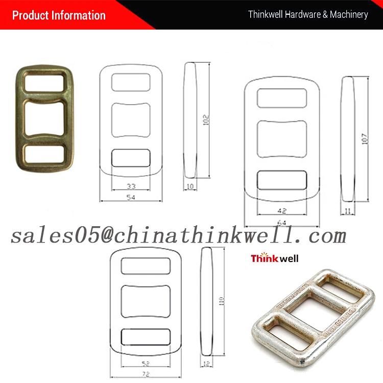 Forged Steel Zinc Galvanized One Way Strap Lashing Buckle