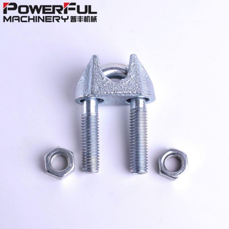 China Rigging Hardware Malleable U Shaped DIN741 Casting Steel Wire Rope Clip Clamp