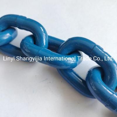 Alloy Steel 8620d Material Blue Coated 10mm G100 Lifting Chain