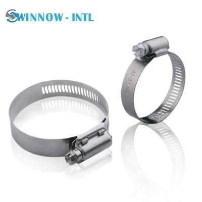 304 Stainless Steel American Type Hose Telescopic Pipe Tube Clamp