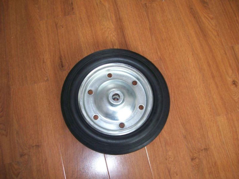 Good Quality High Load Capacity Solid Rubber Wheel (385X85mm)