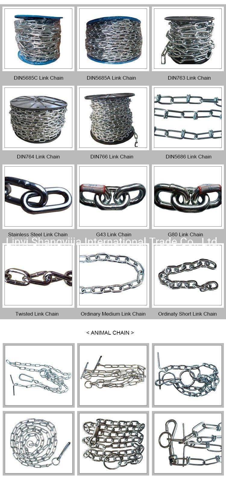 High Quality En818-2 Alloy Steel Black 6mm 8mm 10mm 12mm 13mm 14mm 16mm 18mm 20mm 22mm 25mm G80 Lifting Chain