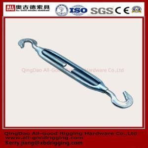 Open Die Forged Electro Galvanized JIS Frame Turnbuckle with Hook Rigging