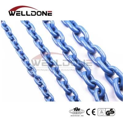 G100 G80 Blue / Black Alloy Zinc Lifting Chain En818-8 En818-2