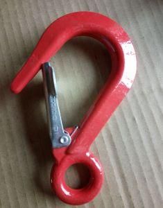 Painted Drop Forged Alloy Steel Lifting Eye Rope Hook