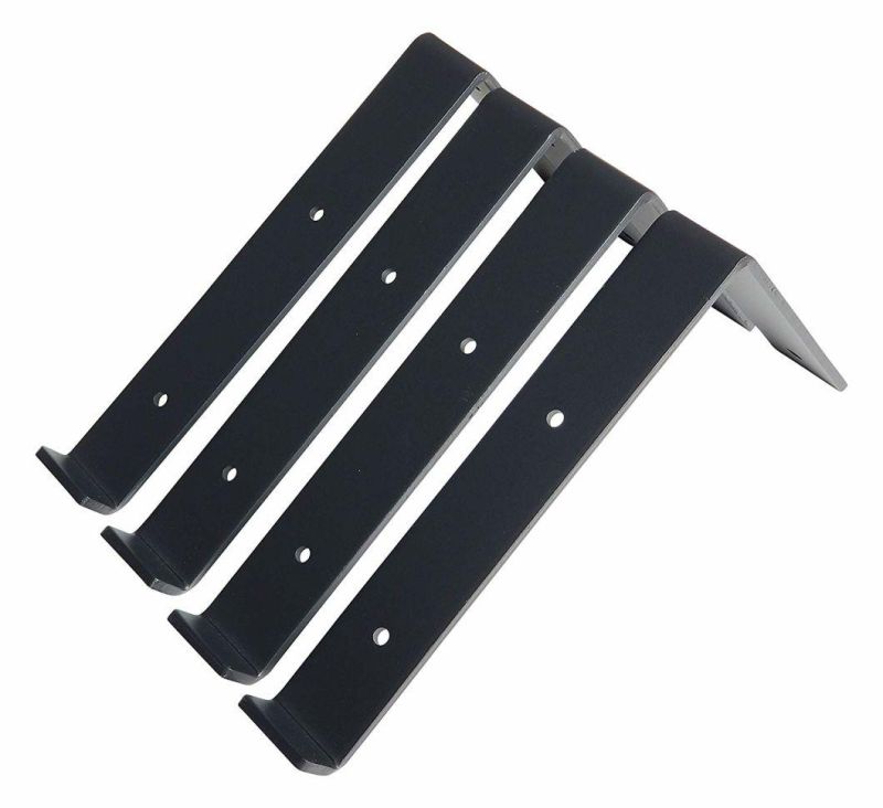 Heavy Duty Industrial Metal Wall Floating Lip Shelf L Bracket